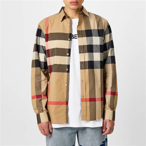 burberry classic shirt|burberry men long sleeve shirt.